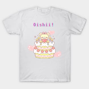 Kawaii Pixel Oishii Dream Dessert (Birthday Cakee ) T-Shirt